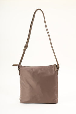 Carraig Donn Square Nylon Crossbody Bag in Taupe