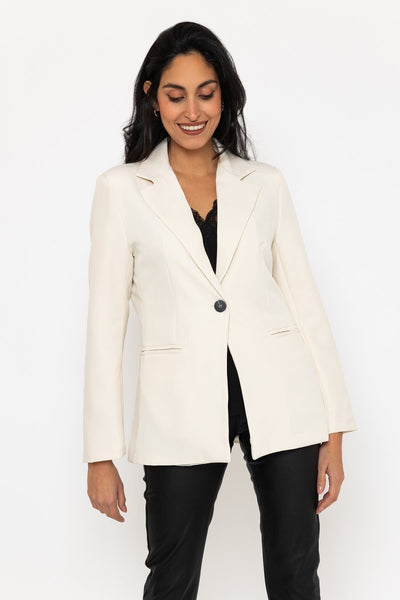 Carraig Donn Stone White Fitted Blazer