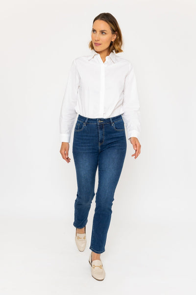 Carraig Donn Straight Leg Jeans in Blue