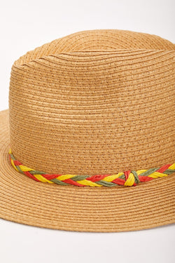 Carraig Donn Straw Hat With Multi Trim