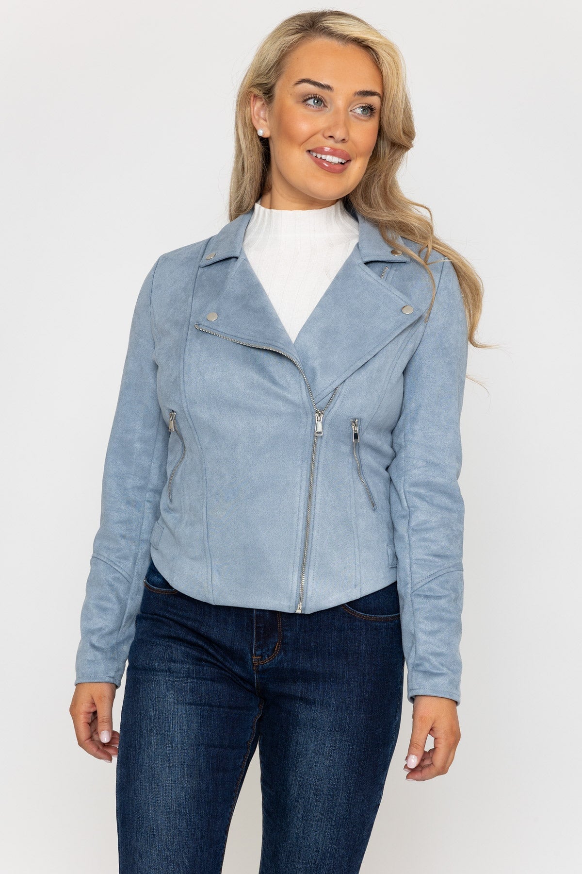 7 LIGHT BLUE MOTO JACKETS FOR SPRING (Le Fashion) | Style, Fashion, Street  style