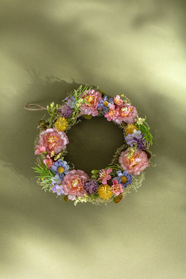 Carraig Donn Summer Pink Flower Wreath