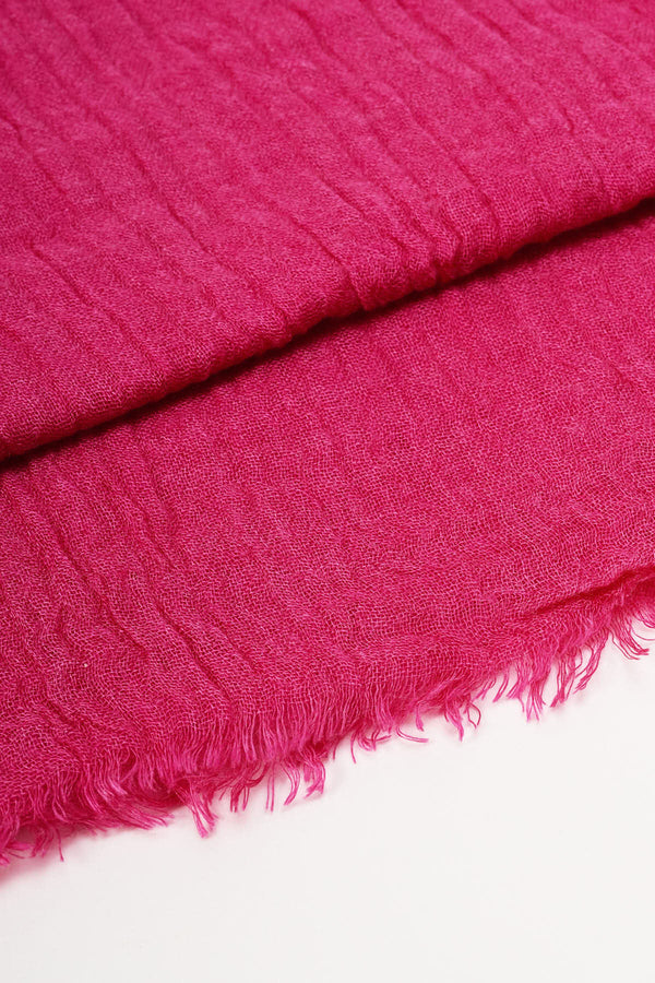 Carraig Donn Super Soft Solid Scarf in Fuchsia