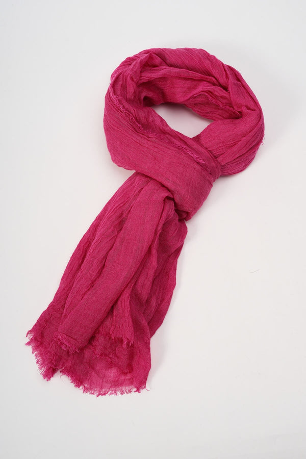 Carraig Donn Super Soft Solid Scarf in Fuchsia