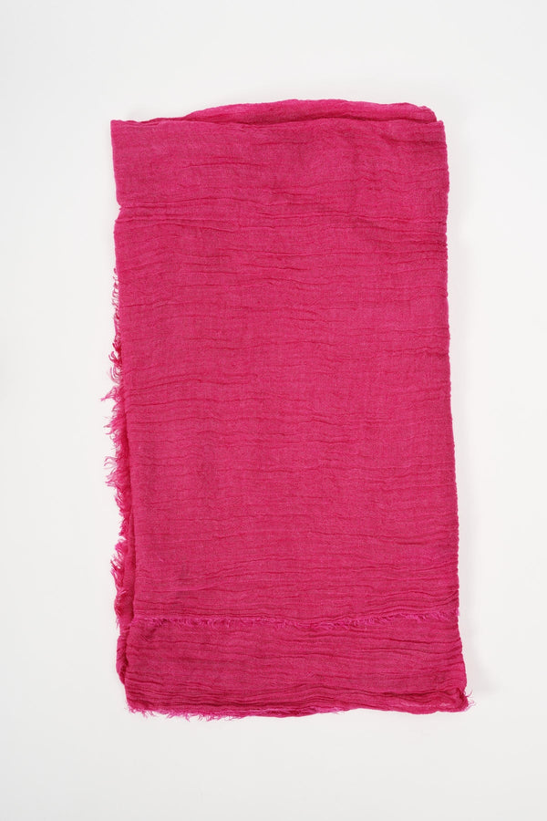 Carraig Donn Super Soft Solid Scarf in Fuchsia