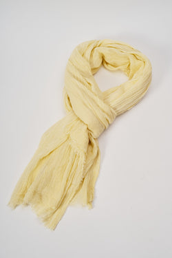 Carraig Donn Super Soft Solid Scarf in Lemon Yellow