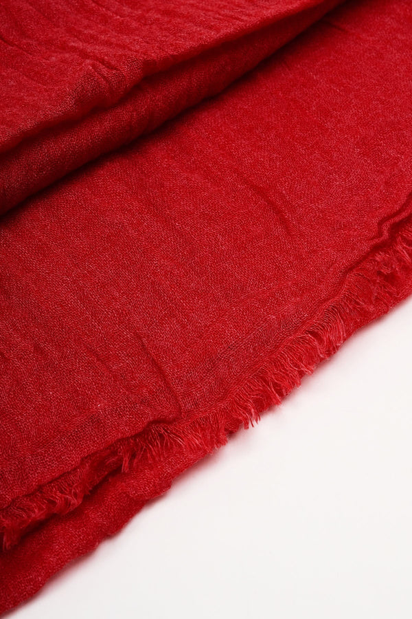 Carraig Donn Super Soft Solid Scarf in Red