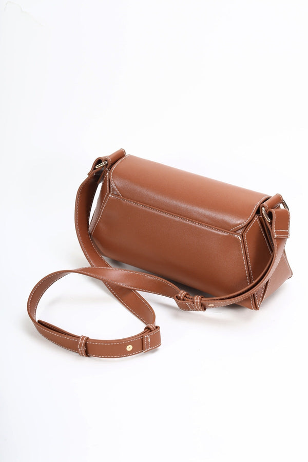 Carraig Donn Tan Brown Paneled Crossbody Bag