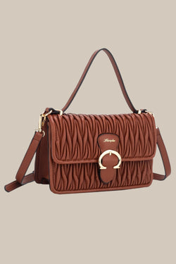 Carraig Donn Tan Brown Puffin Top Handle Bag