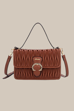 Carraig Donn Tan Brown Puffin Top Handle Bag