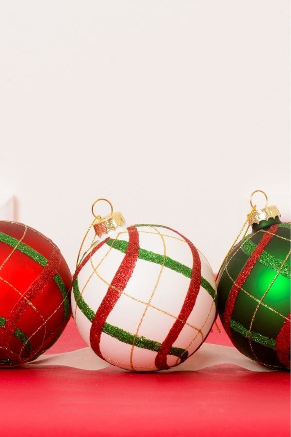 Carraig Donn Tartan Bauble Set Of 3