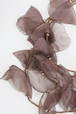 Carraig Donn Taupe Floating Flower Necklace