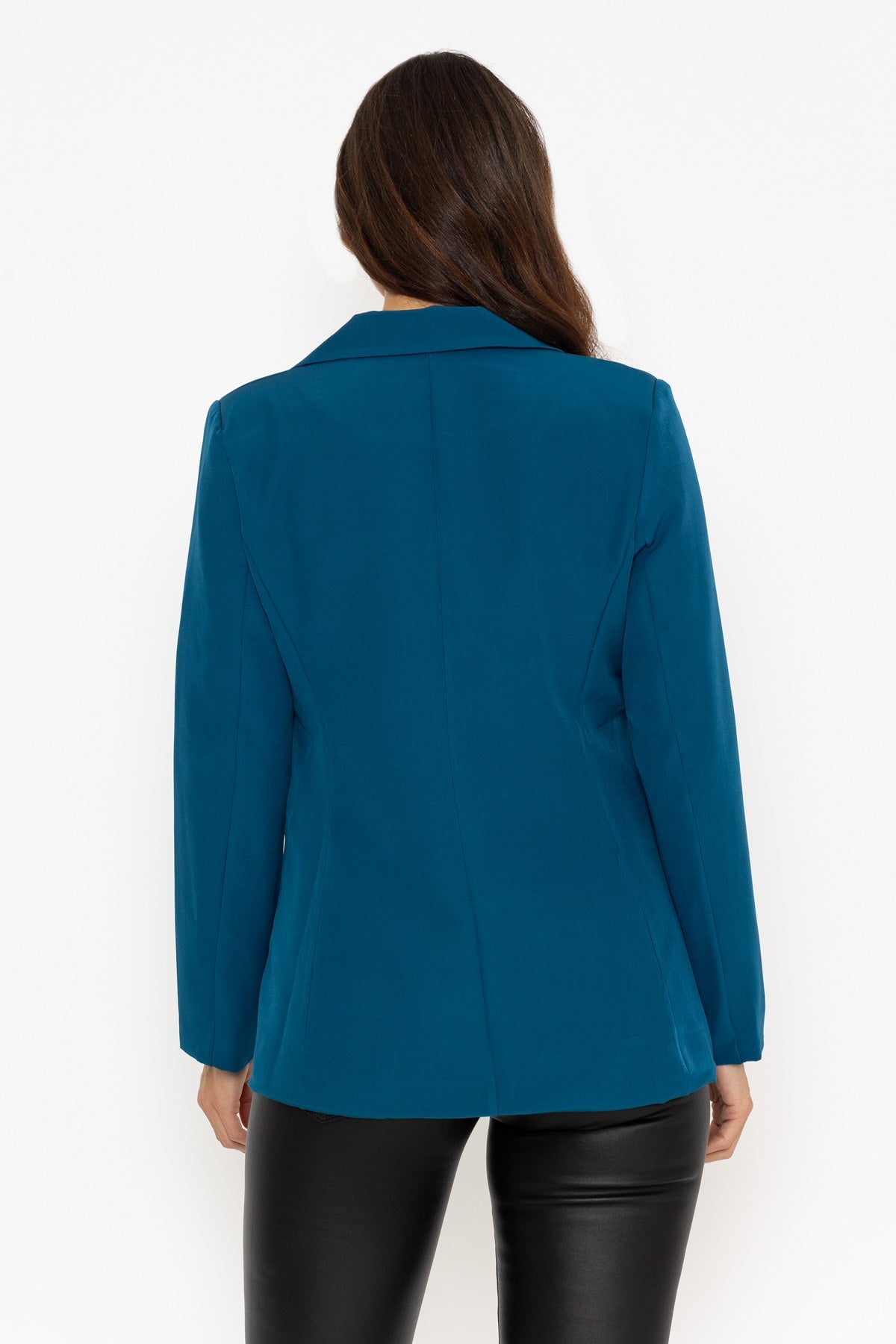 Teal blue blazer sale