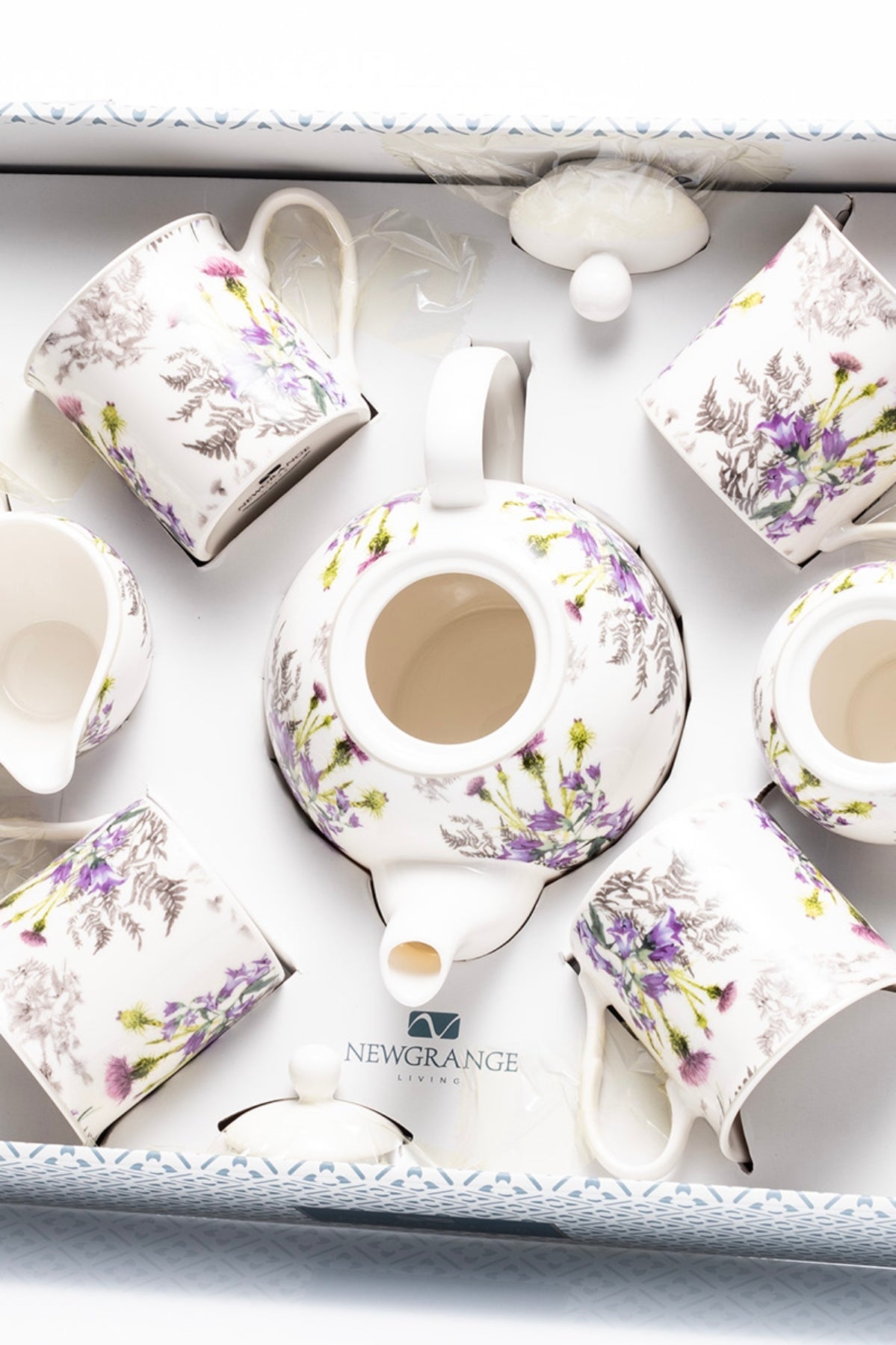 Thistle Bone China 7 Piece Tea Set Tableware Carraig Donn