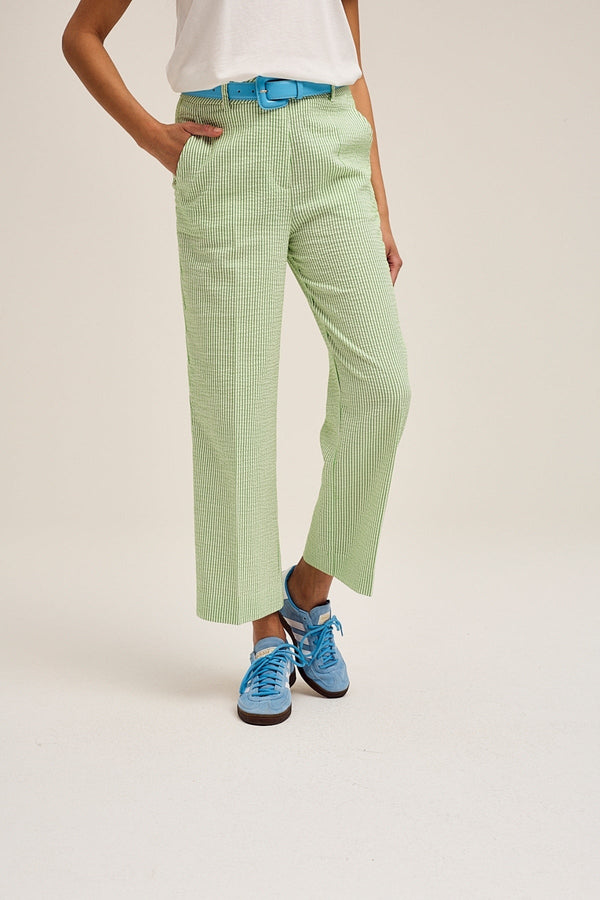 Carraig Donn Tonks Cropped Trousers in Green