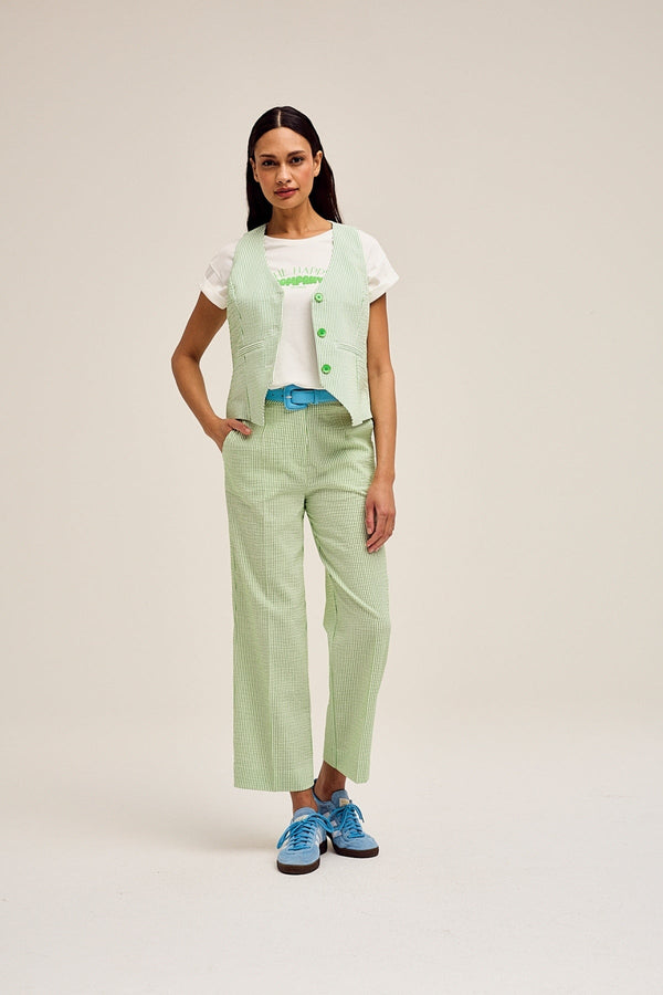 Carraig Donn Tonks Cropped Trousers in Green