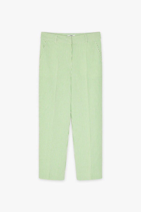 Carraig Donn Tonks Cropped Trousers in Green