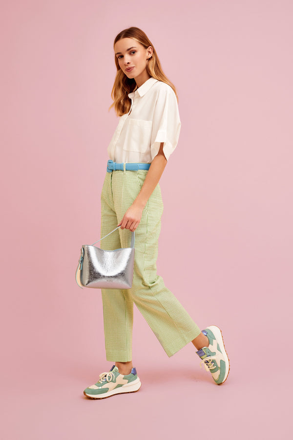 Carraig Donn Tonks Cropped Trousers in Green