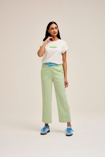 Carraig Donn Tonks Cropped Trousers in Green