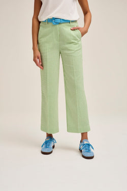 Carraig Donn Tonks Cropped Trousers in Green