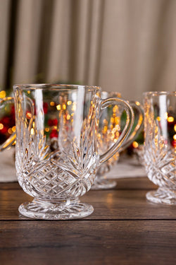 Carraig Donn Trinity Crystal Mugs S/4