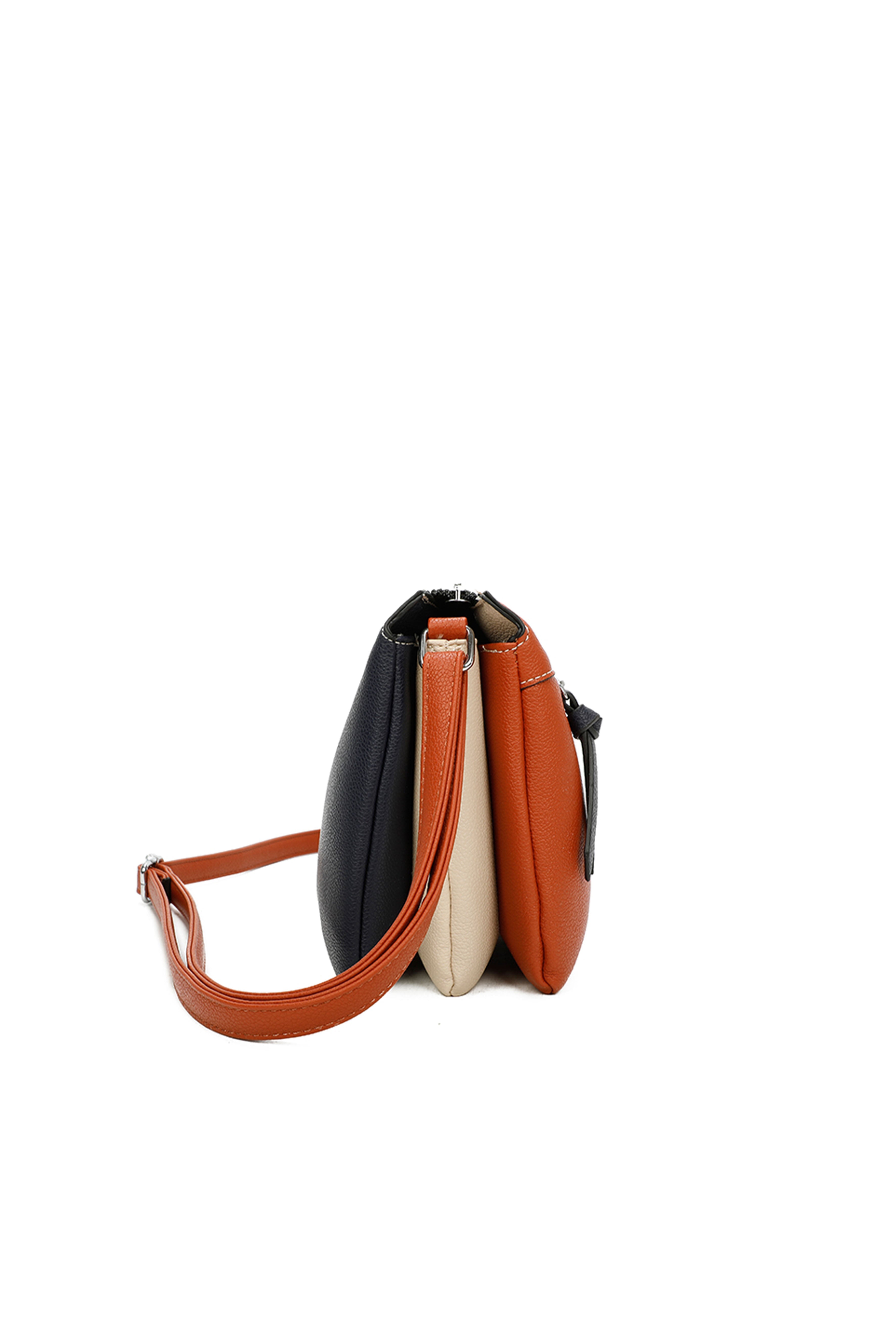 Triple compartment hot sale crossbody bag