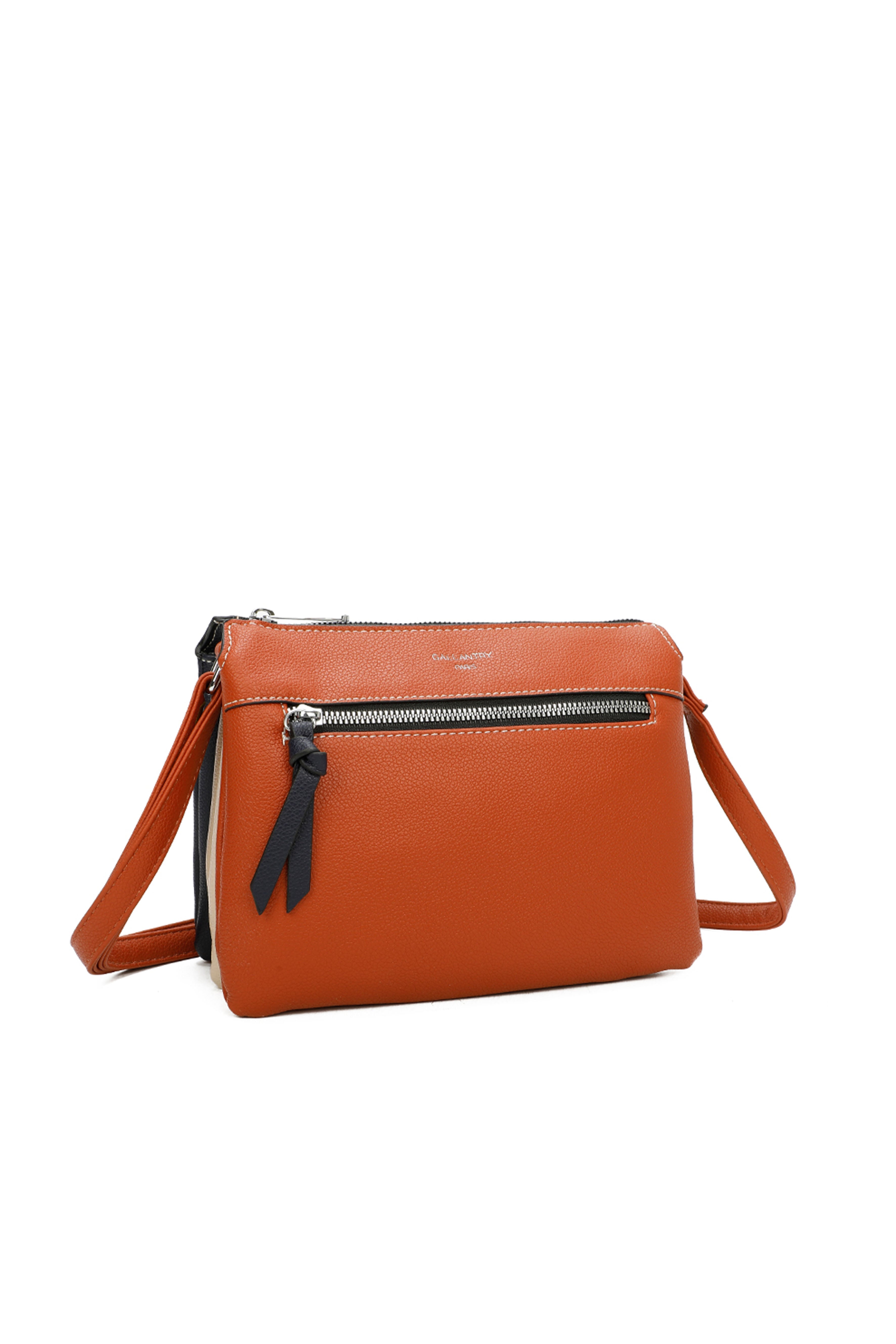 Triple discount compartment crossbody