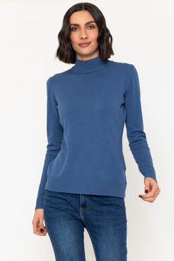 Carraig Donn Turtleneck Knit in Dark Blue