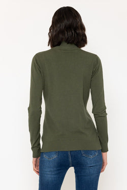 Carraig Donn Turtleneck Knit in Dark Green