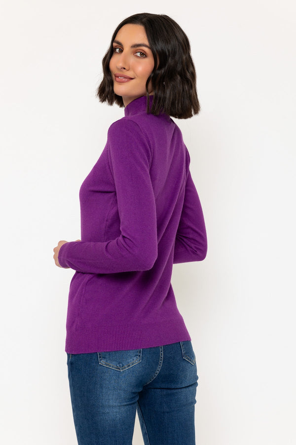 Carraig Donn Turtleneck Knit in Purple