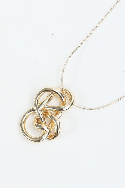 Carraig Donn Twisted Gold Pendant Necklace