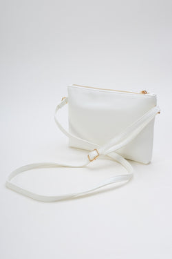 Carraig Donn White Embossed Crossbody Bag