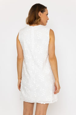 Carraig Donn White Embroidered Mini Dress