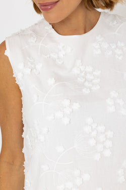 Carraig Donn White Embroidered Mini Dress