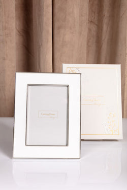 Carraig Donn White & Silver Trimmed Frame