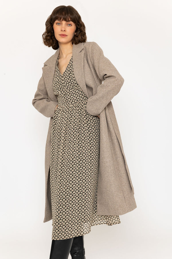 Carraig Donn Wrap Coat in Camel