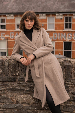 Carraig Donn Wrap Coat in Camel