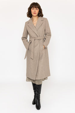 Carraig Donn Wrap Coat in Camel