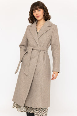 Carraig Donn Wrap Coat in Camel