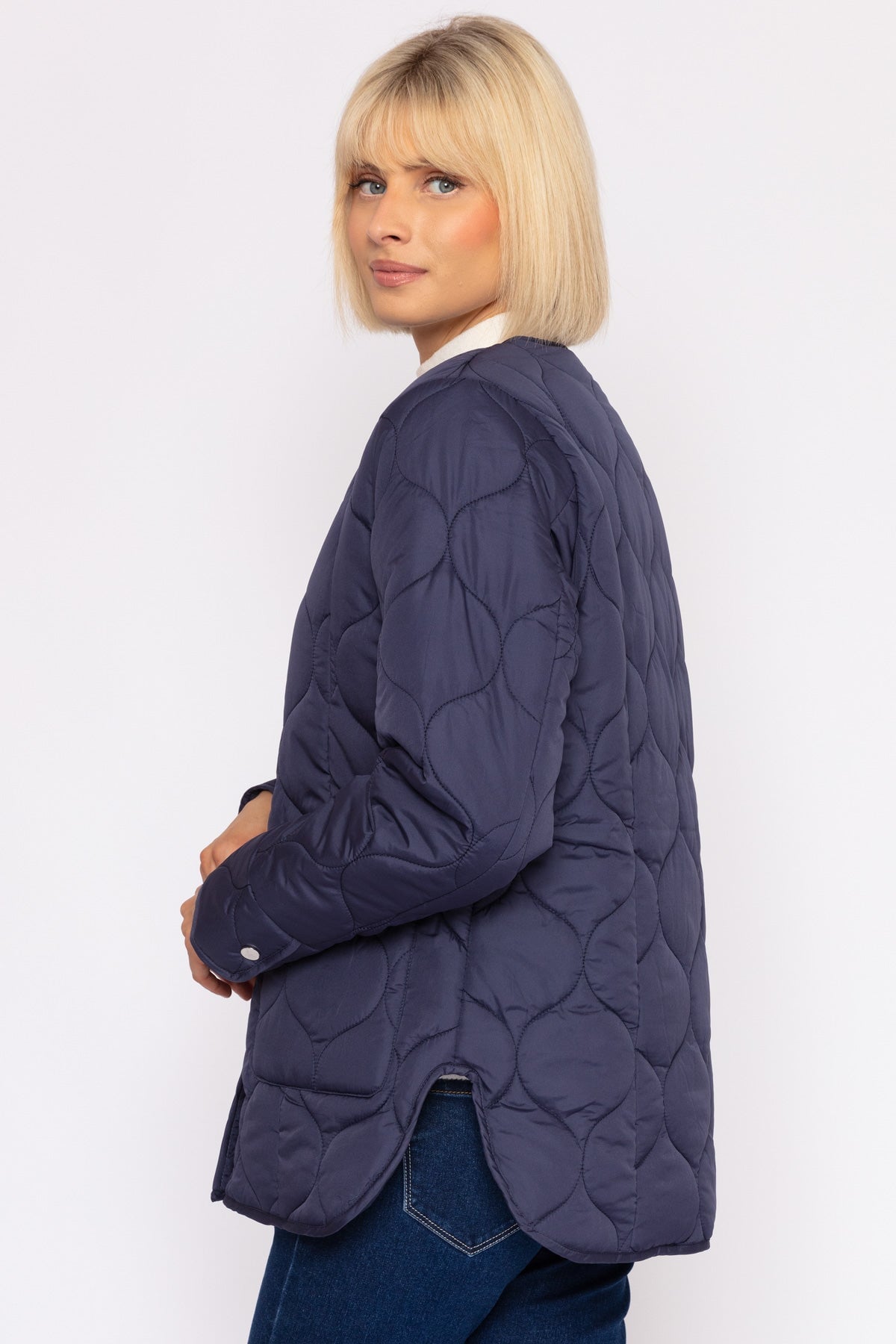 Quilted Jacket in Navy | Outerwear | Carraig Donn