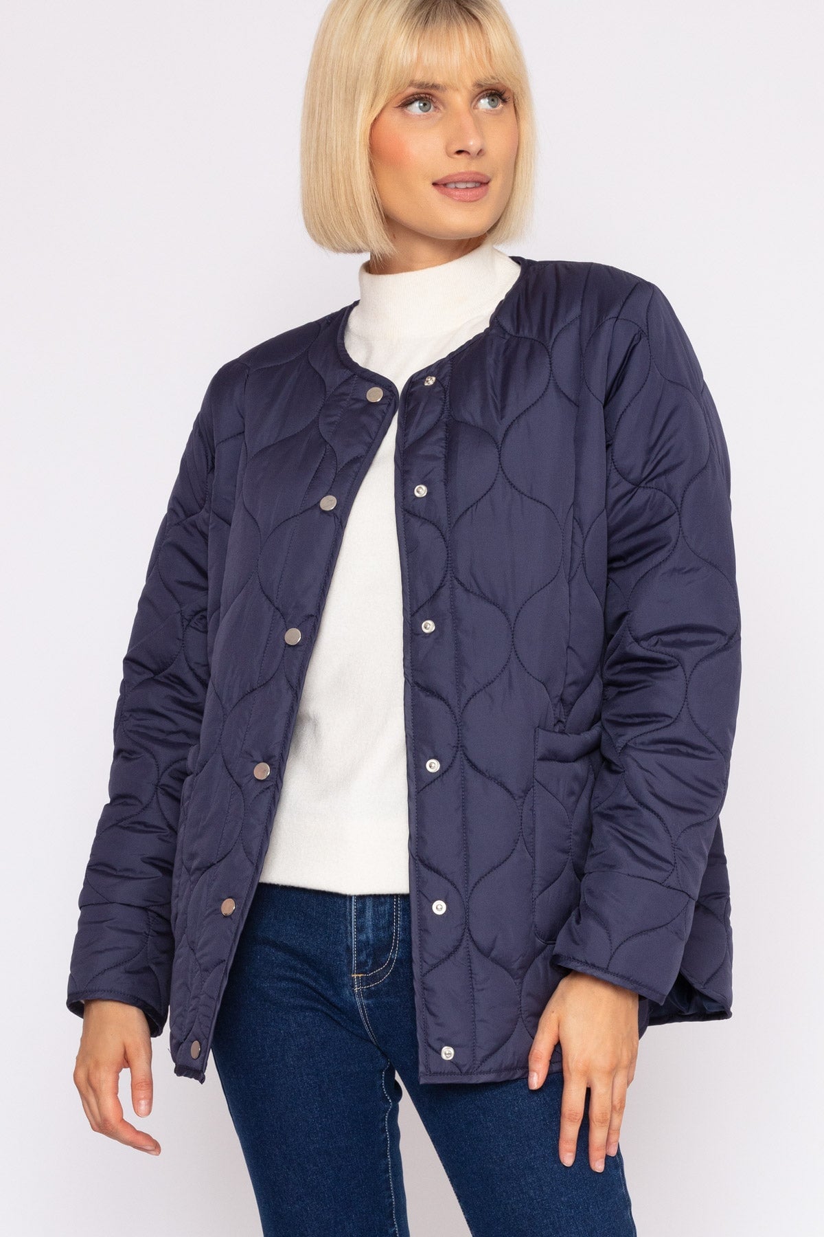 Quilted Jacket in Navy | Outerwear | Carraig Donn