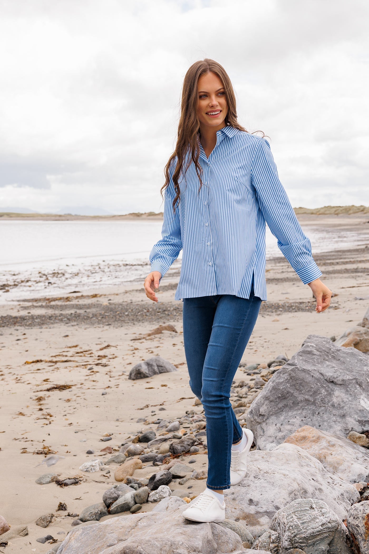 Ashley Denim Jeans in Indigo – Carraig Donn