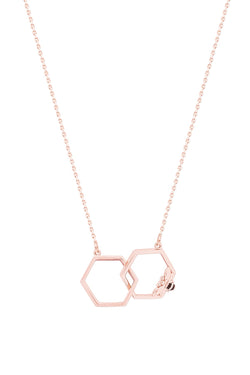 Carraig Donn Bee Hexagonal Infinity Pendant