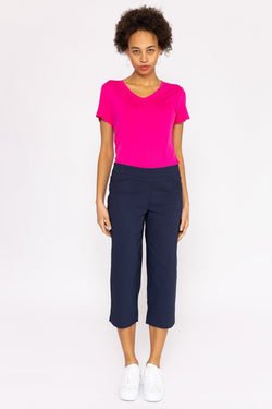 Carraig Donn Bengaline Crop Pants in Navy