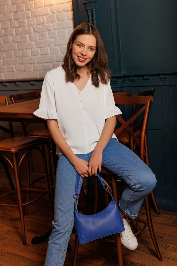 Carraig Donn Button Blouse in Ivory