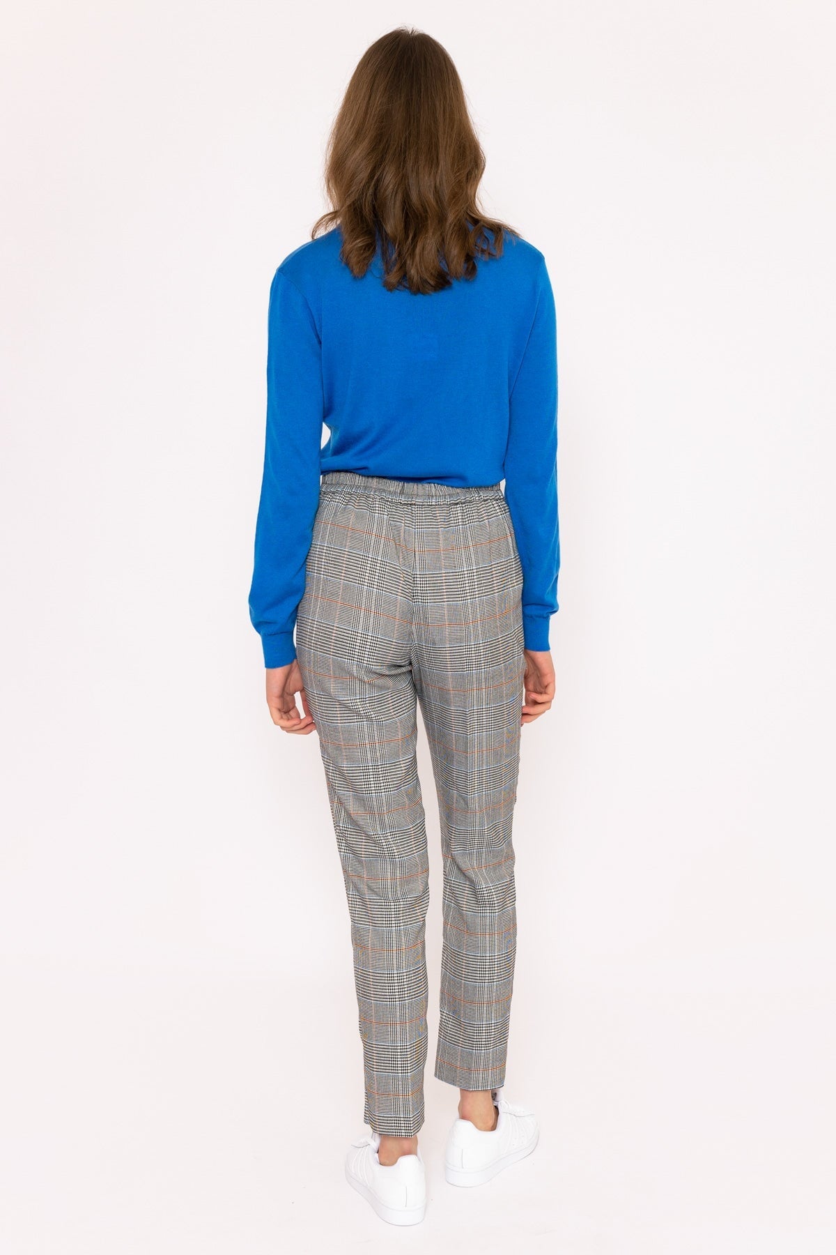 Women's Tartan Check Tapered Trouser | Boohoo UK