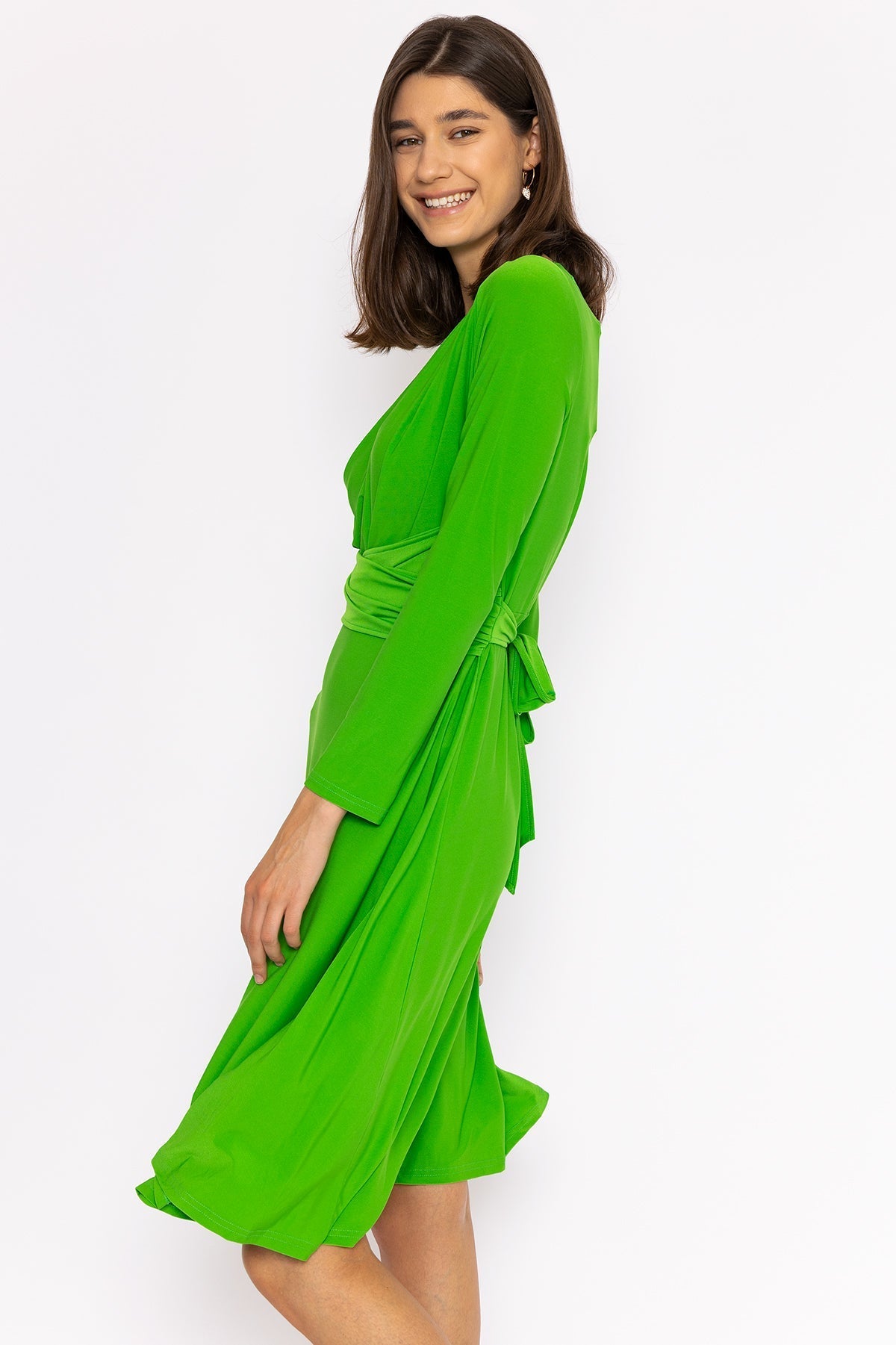 Cathy Midi Dress in Green - Midi Dresses | Carraig Donn