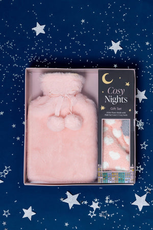 Cosy Hot Water Bottle & Socks Gift Set