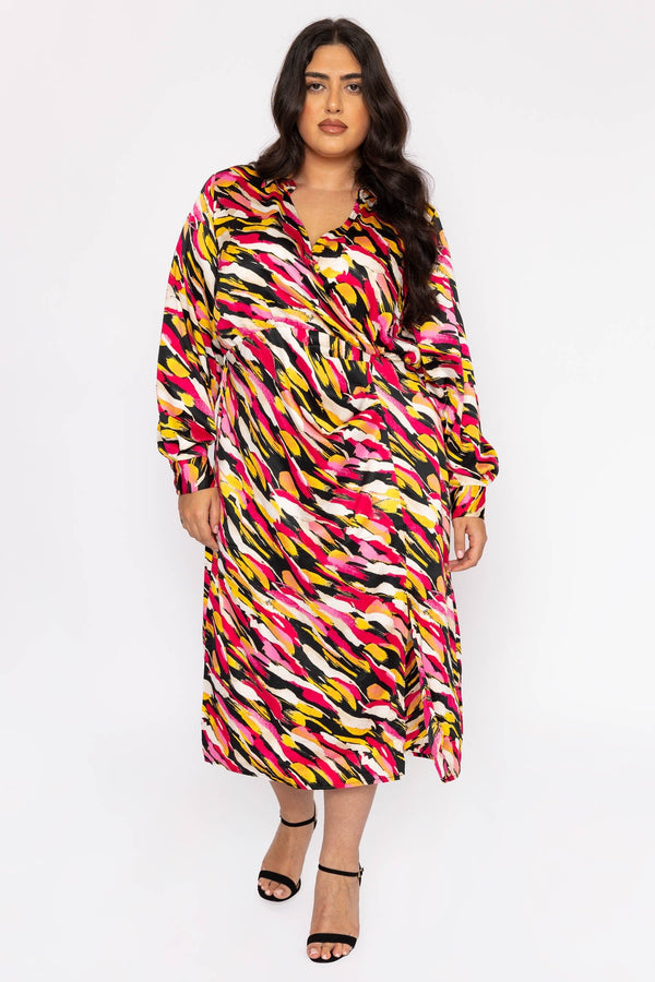 Curve - Kleo Shirt Dress in Multi Print – Carraig Donn