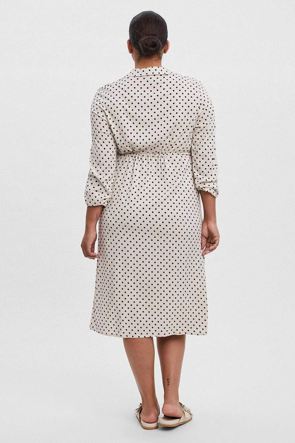 Carraig Donn Curve - Midi Shirt Dress in White